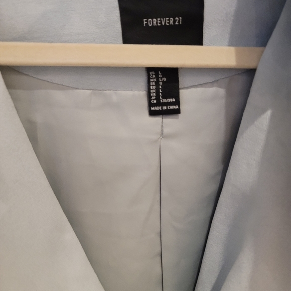 Forever21 Light Blue Suede Motojacket - Picture 2 of 2